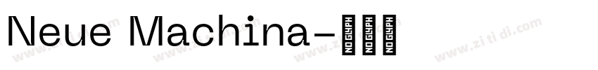 Neue Machina字体转换